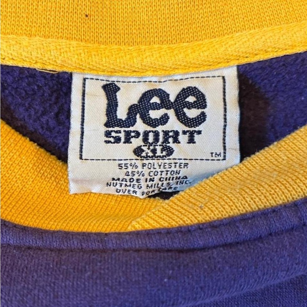90’s Men’s Lee Sport Minnesota Vikings Football Sweatshirt XL - Picture 3 of 7